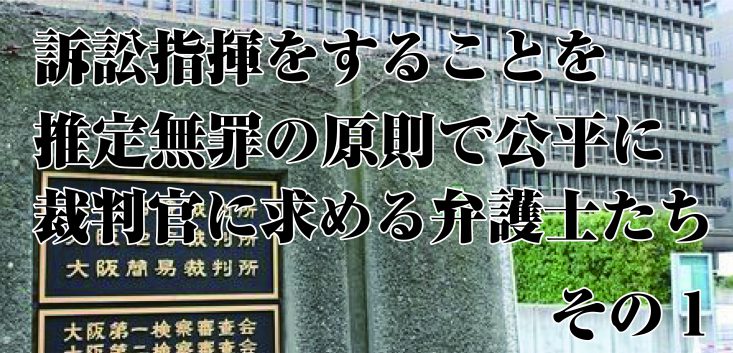 推定無罪の原則で公平に訴訟指揮をすることを裁判官に求める弁護士たち その1 連帯広報委員会